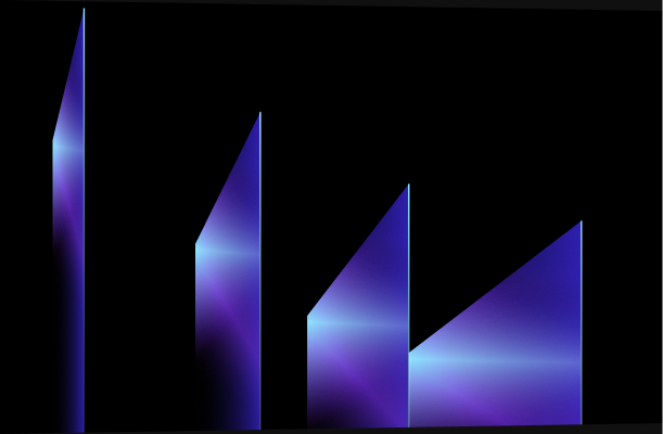 Abstract gradient skyline illustration